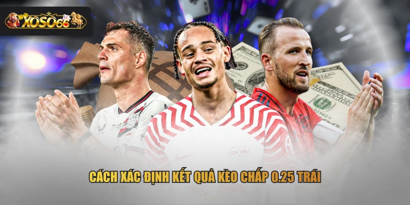 Cách xác định kết quả kèo chấp 0.25 trái