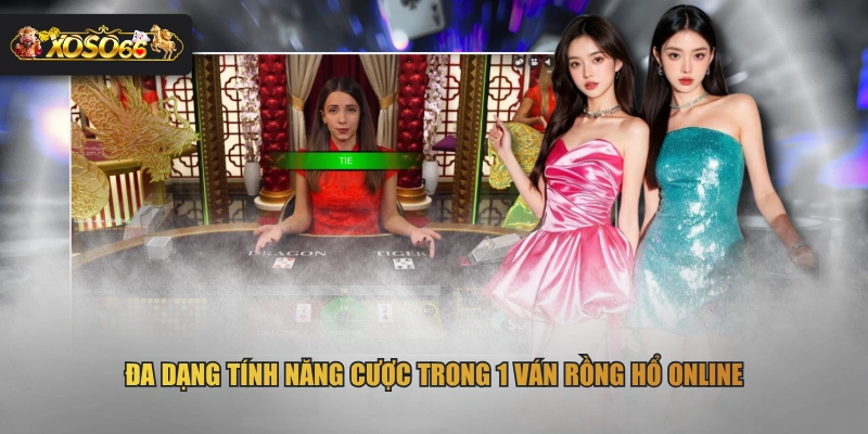 Đa dạng tính năng cược trong 1 ván Rồng Hổ online