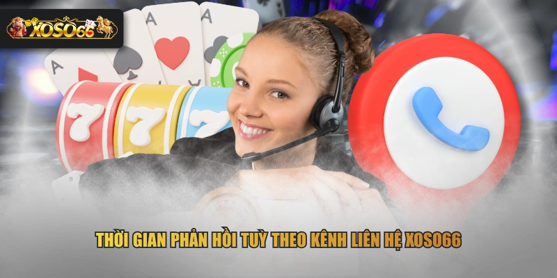 Thời gian phản hồi tuỳ theo kênh liên hệ XOSO66